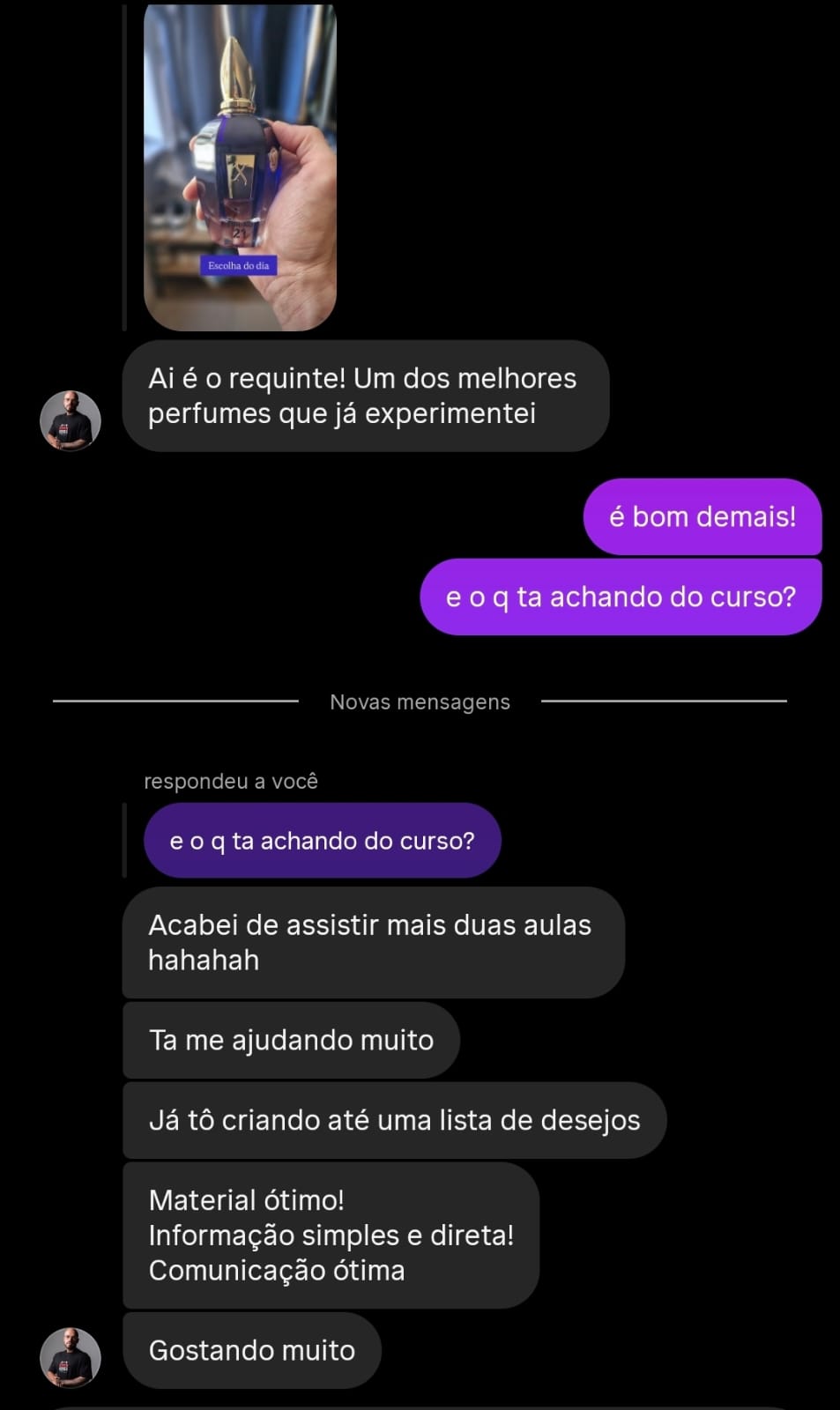 Depoimento de cliente